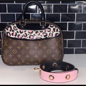 Custom Louis Vuitton pink leopard Trouville